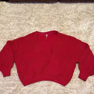 Free People V-Neck Women's Sweater